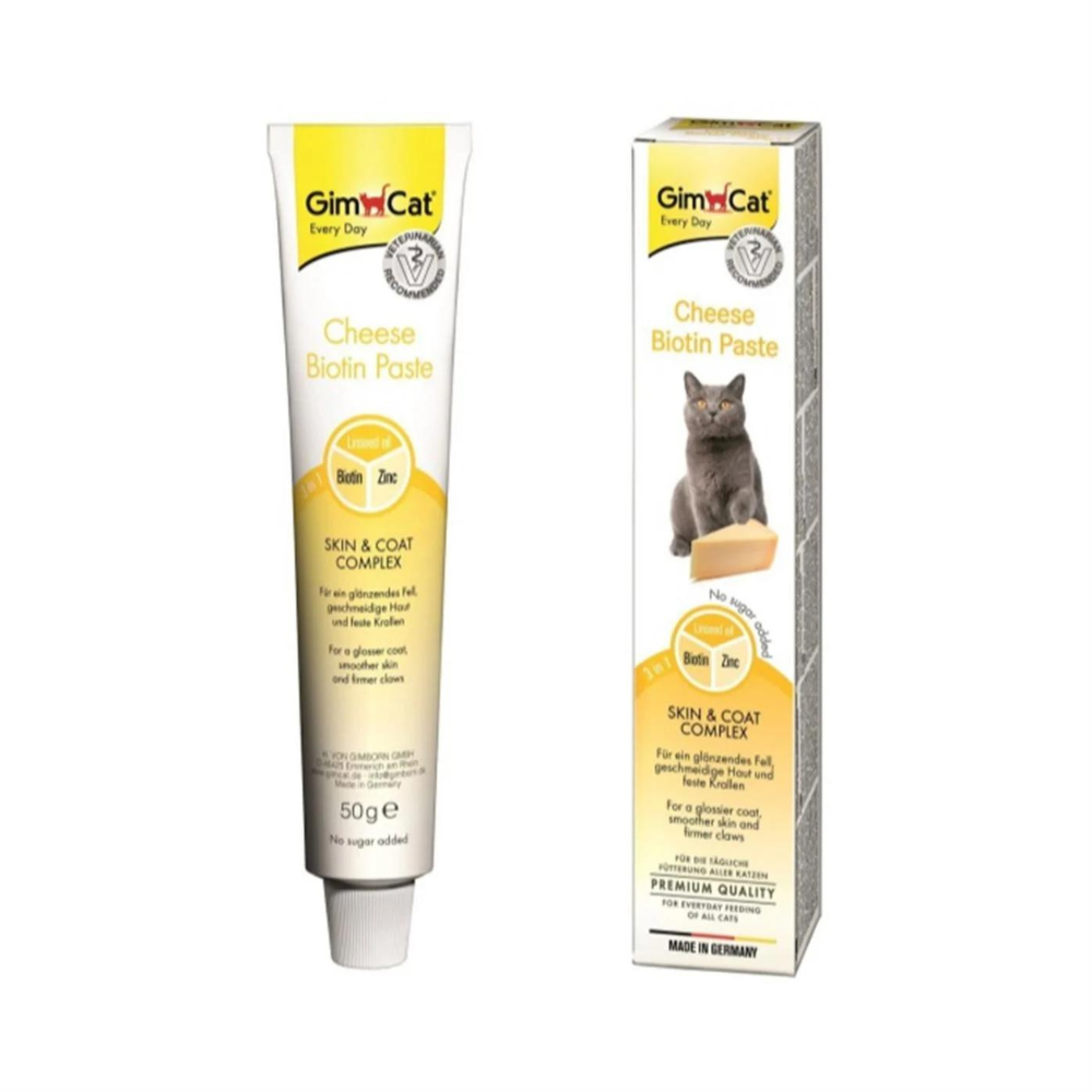 GimCat Biotin Cheese Paste Skin & Coat Complex, 50g